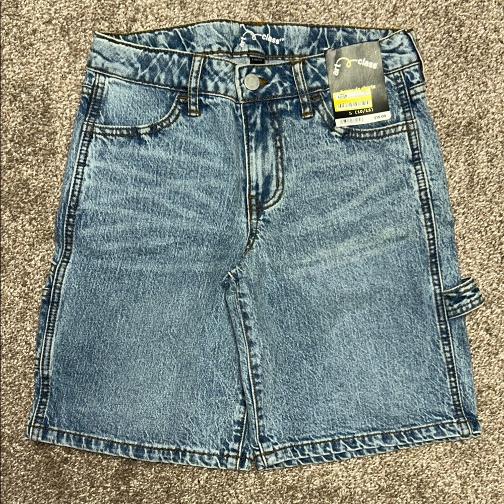 NWT Denim Bermuda Cargo Shorts - Picture 1 of 7